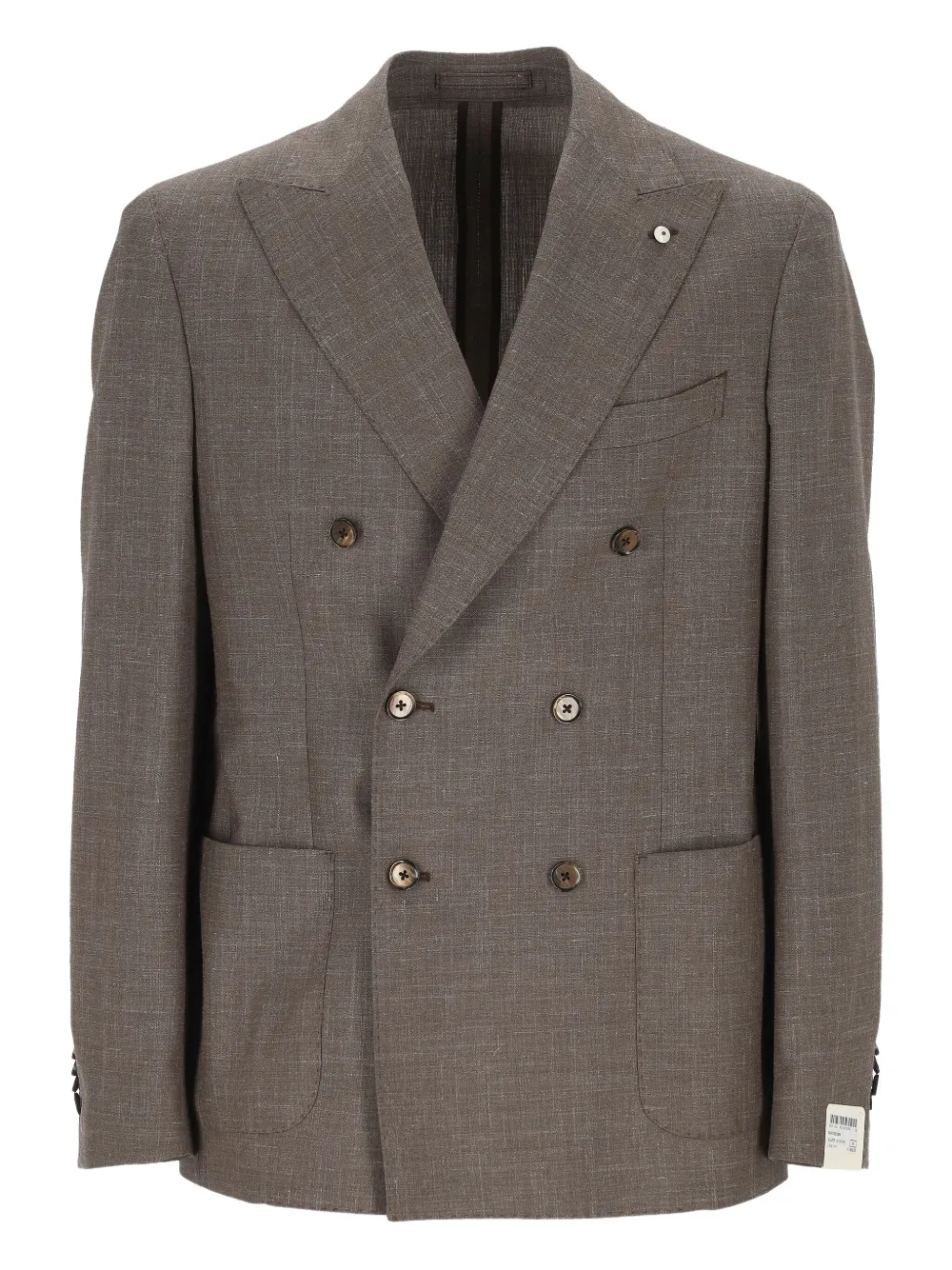 Двубортный пиджак L.B.M. 1910, коричневый
Двубортный пиджак L.B.M. 1910, коричневый