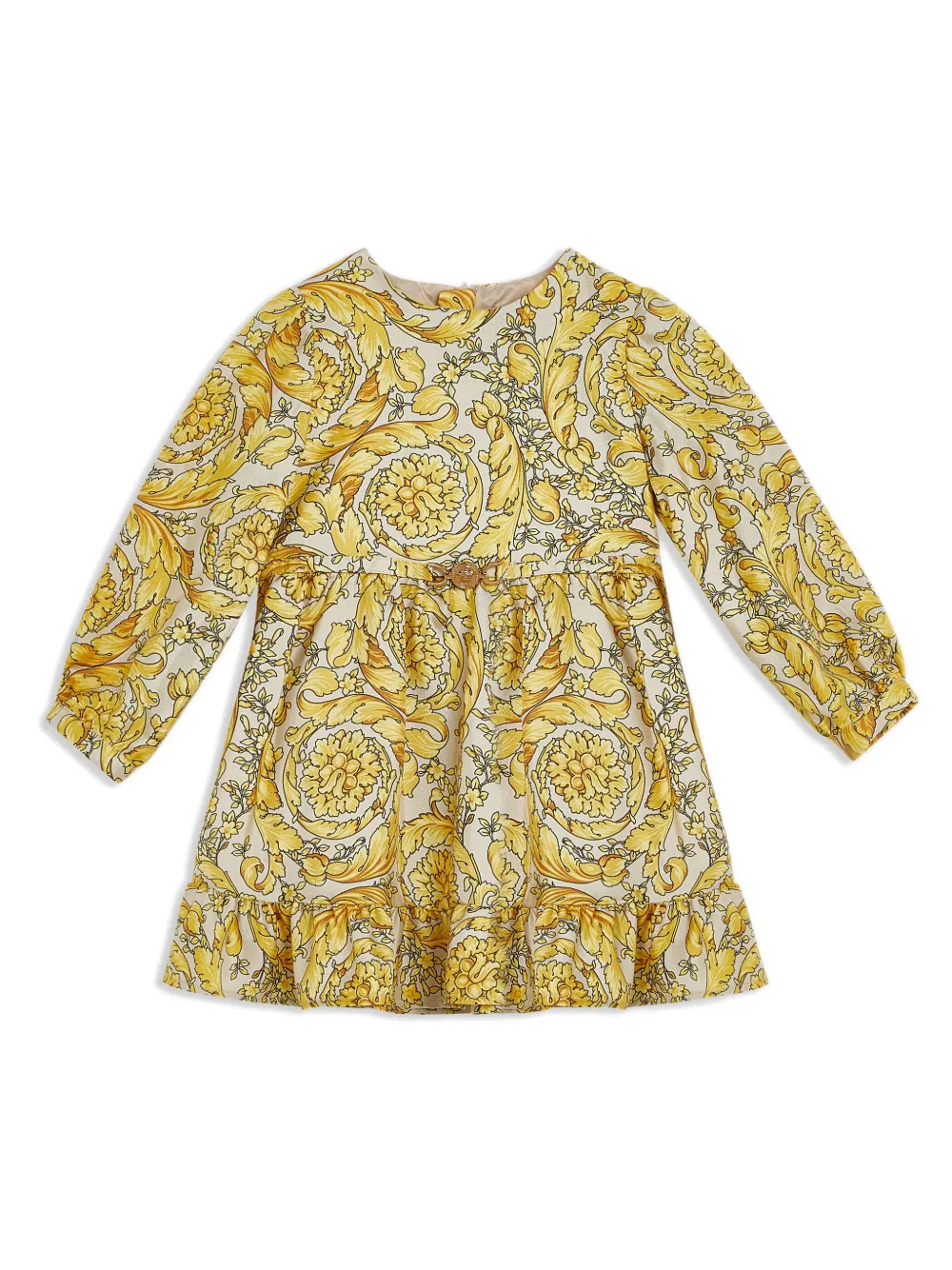 Шелковое платье с принтом Barocco Versace Kids, желтый
Шелковое платье с принтом Barocco Versace Kids, желтый