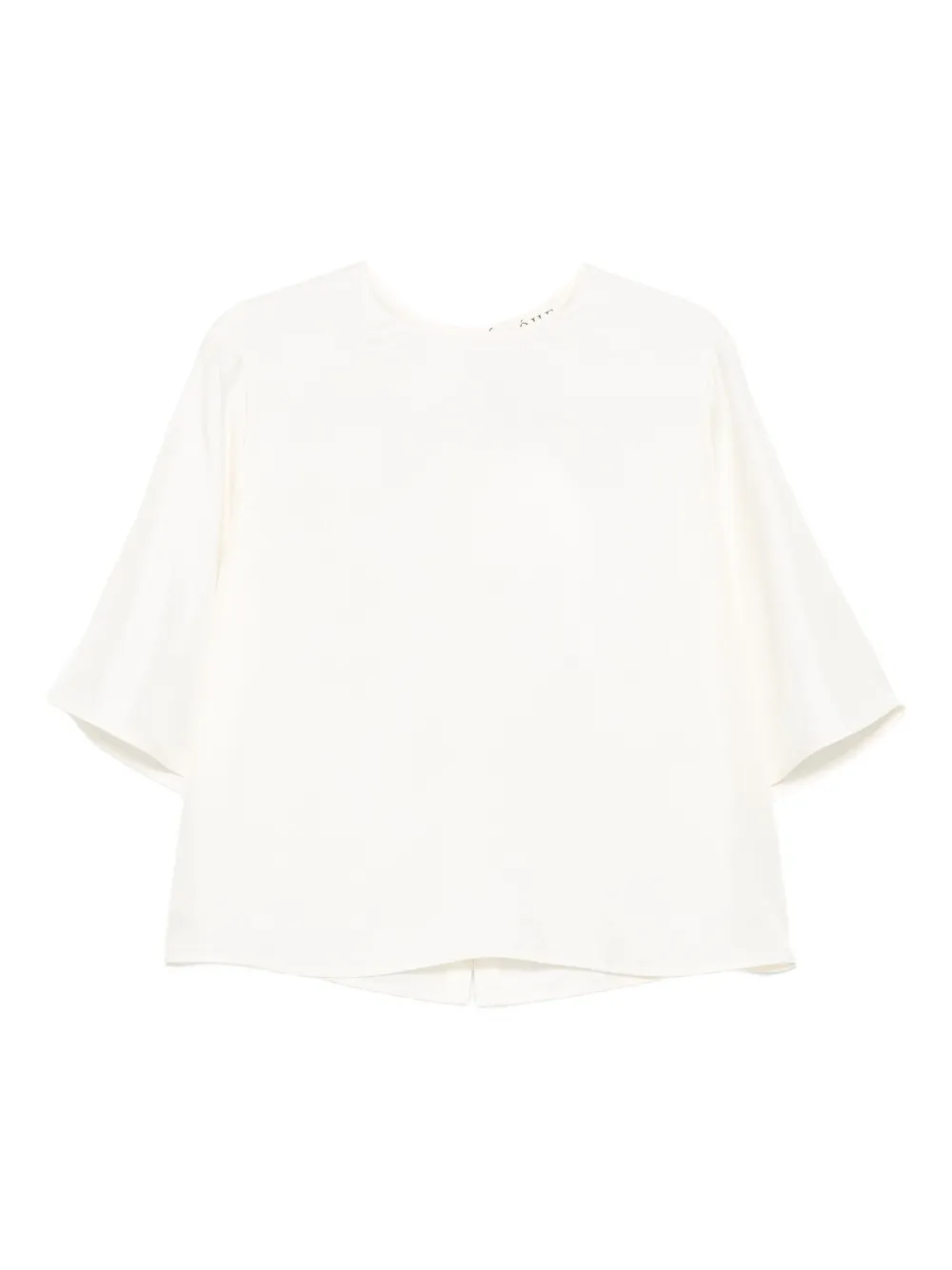 Шелковый топ с короткими рукавами Róhe, нейтральный
Шелковый топ с короткими рукавами Róhe, нейтральный