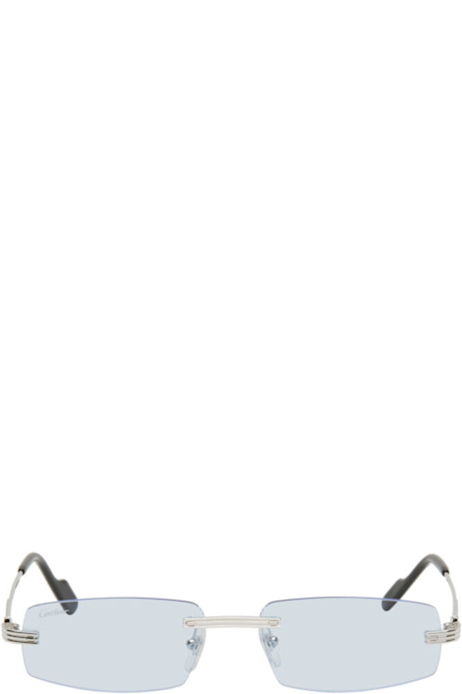 Серебряные солнцезащитные очки Première de Cartier 
Серебряные солнцезащитные очки Première de Cartier