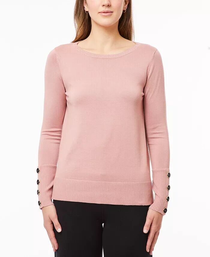 Женский тонкий свитер с вырезом лодочкой и манжетами на пуговицах Melissa Paige, розовый
Женский тонкий свитер с вырезом лодочкой и манжетами на пуговицах Melissa Paige, розовый