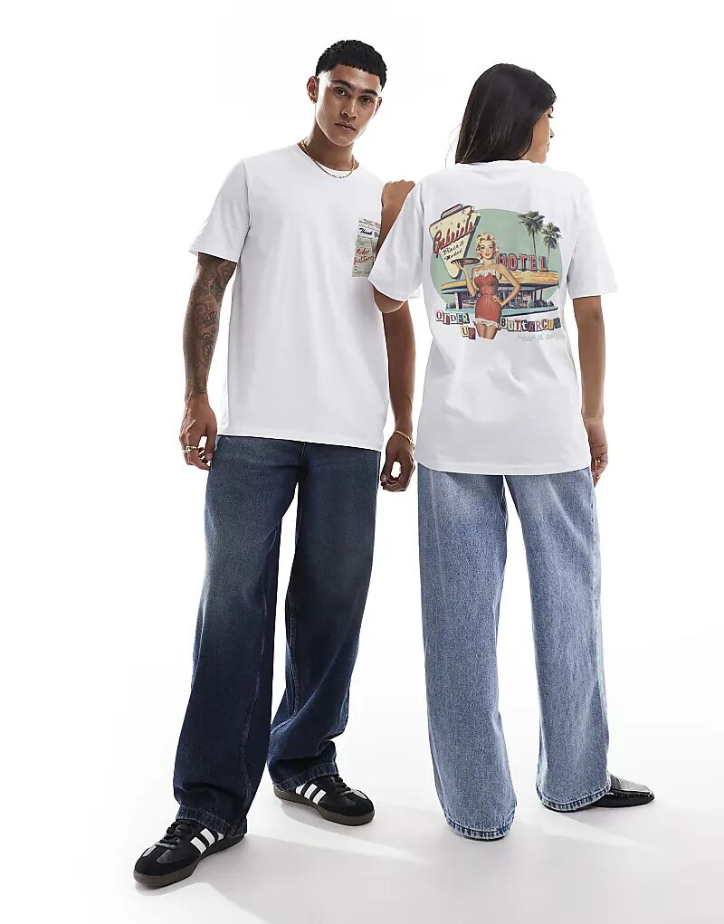 Закажите свободную футболку с принтом спереди и сзади белого цвета PRNT
Закажите свободную футболку с принтом спереди и сзади белого цвета PRNT