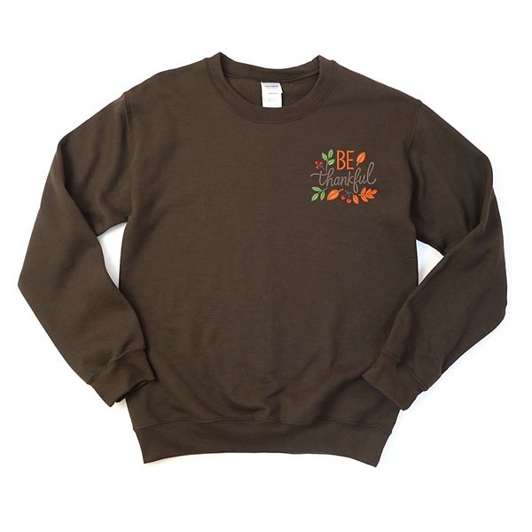 Вышитый свитшот с листьями и надписью be thankful Simply Sage Market, Chocolate
Вышитый свитшот с листьями и надписью be thankful Simply Sage Market, Chocolate