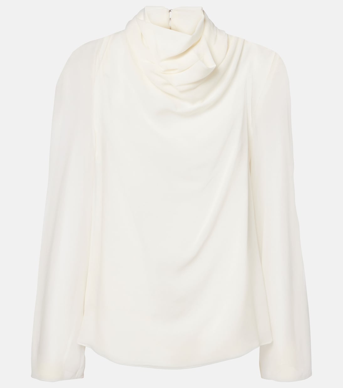 Шелковый топ Cara с драпировкой и высоким воротом Altuzarra, слоновая кость
Шелковый топ Cara с драпировкой и высоким воротом Altuzarra, слоновая кость