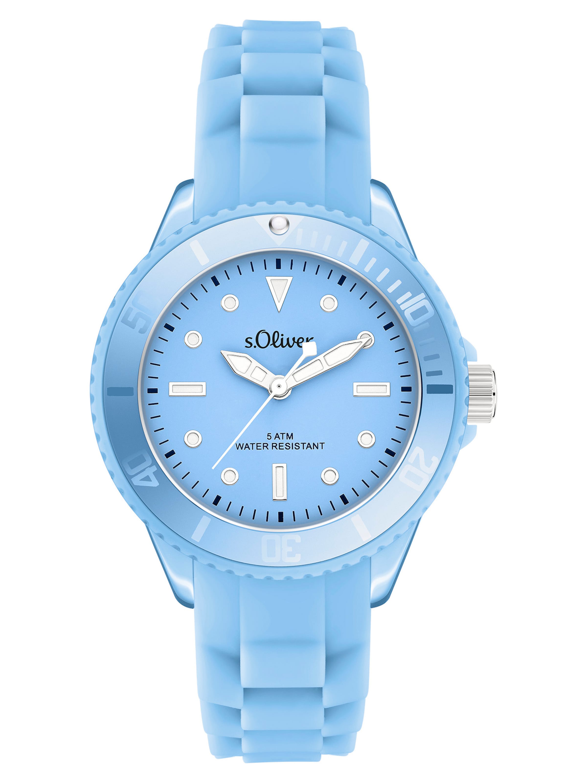 s.Oliver Аналоговые часы в светло-голубом цвете
s.Oliver Аналоговые часы в светло-голубом цвете