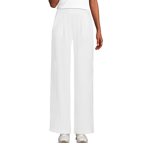 Брюки спортивные широкие плиссированные с высокой посадкой Plus size tall Lands' End, White
Брюки спортивные широкие плиссированные с высокой посадкой Plus size tall Lands' End, White