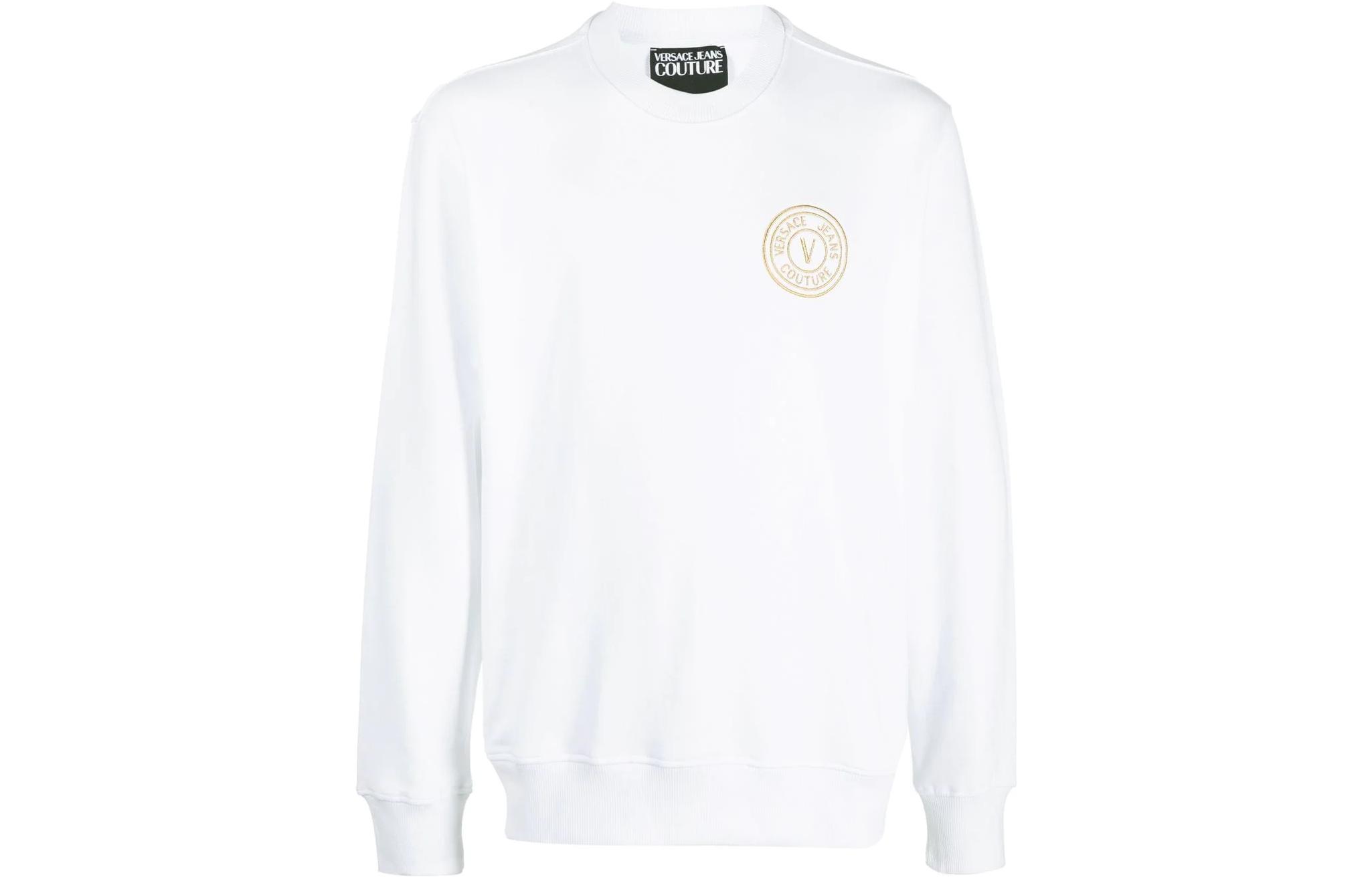 VERSACE JEANS COUTURE Logo-embroidered Long-sleeve Sweatshirt
VERSACE JEANS COUTURE Logo-embroidered Long-sleeve Sweatshirt