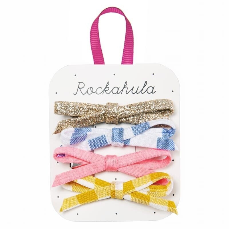 Rockahula Kids — 4 заколки для волос с узкими бантиками Miami
Rockahula Kids — 4 заколки для волос с узкими бантиками Miami