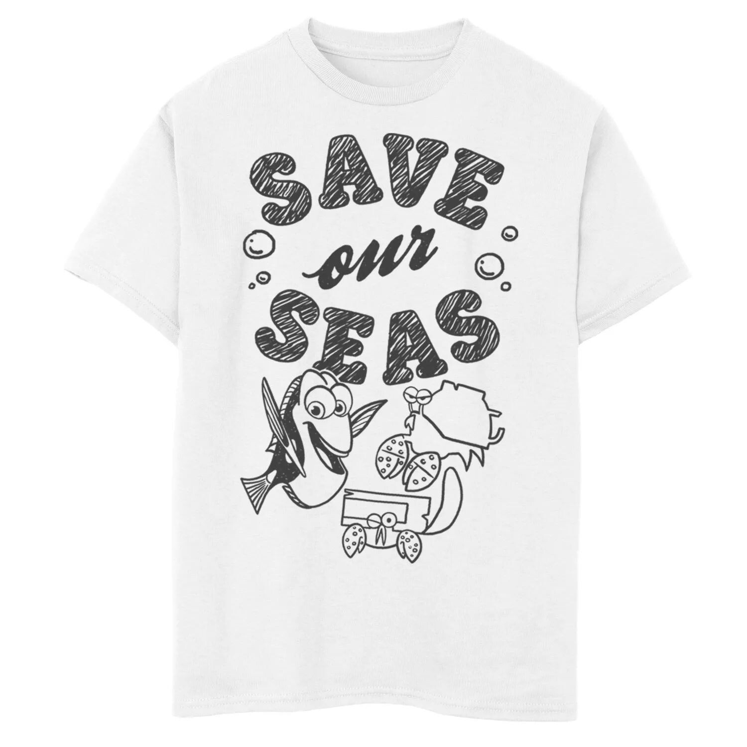 Футболка с графическим рисунком Eco Dory Line Art для мальчиков 8–20 лет от Disney/Pixar Disney / Pixar, белый 
Футболка с графическим рисунком Eco Dory Line Art для мальчиков 8–20 лет от Disney/Pixar Disney / Pixar, белый