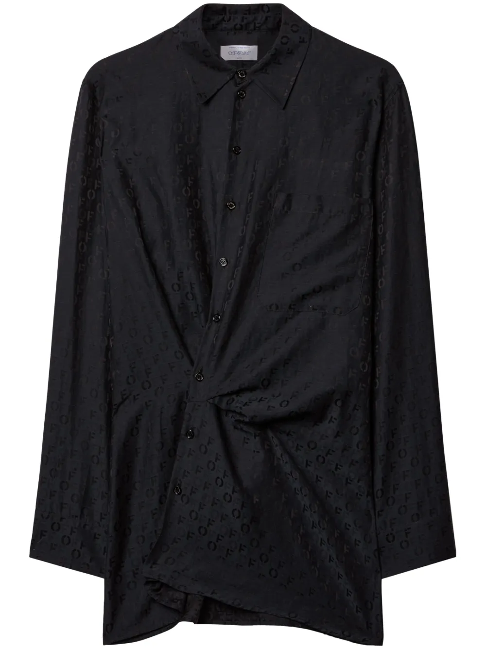 Жаккардовое платье-рубашка Off OFF-WHITE, черный
Жаккардовое платье-рубашка Off OFF-WHITE, черный