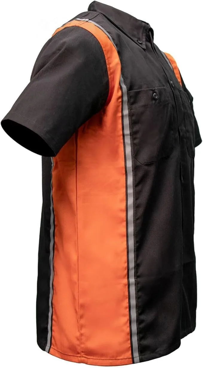 Мужская классическая двухцветная рабочая рубашка с коротким рукавом The Bikers Place
Мужская классическая двухцветная рабочая рубашка с коротким рукавом The Bikers Place