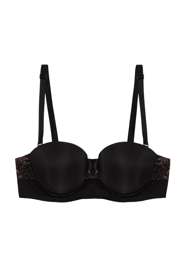 Яркий бюстгальтер-балконет со съемными бретелями и кружевом Triumph, черный
Яркий бюстгальтер-балконет со съемными бретелями и кружевом Triumph, черный