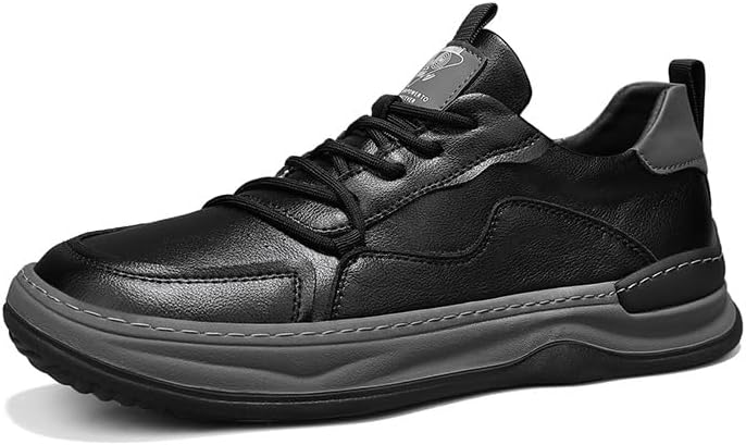 Повседневные мужские кроссовки с низким верхом, водоотталкивающие кожаные модные обувь, дышащие кроссовки на платформе с амортизирующей подошвой, модный круглый носок, уличная обувь для мужчин Qacksv, черный
Повседневные мужские кроссовки с низким верхом, водоотталкивающие кожаные модные обувь, дышащие кроссовки на платформе с амортизирующей подошвой, модный круглый носок, уличная обувь для мужчин Qacksv, черный