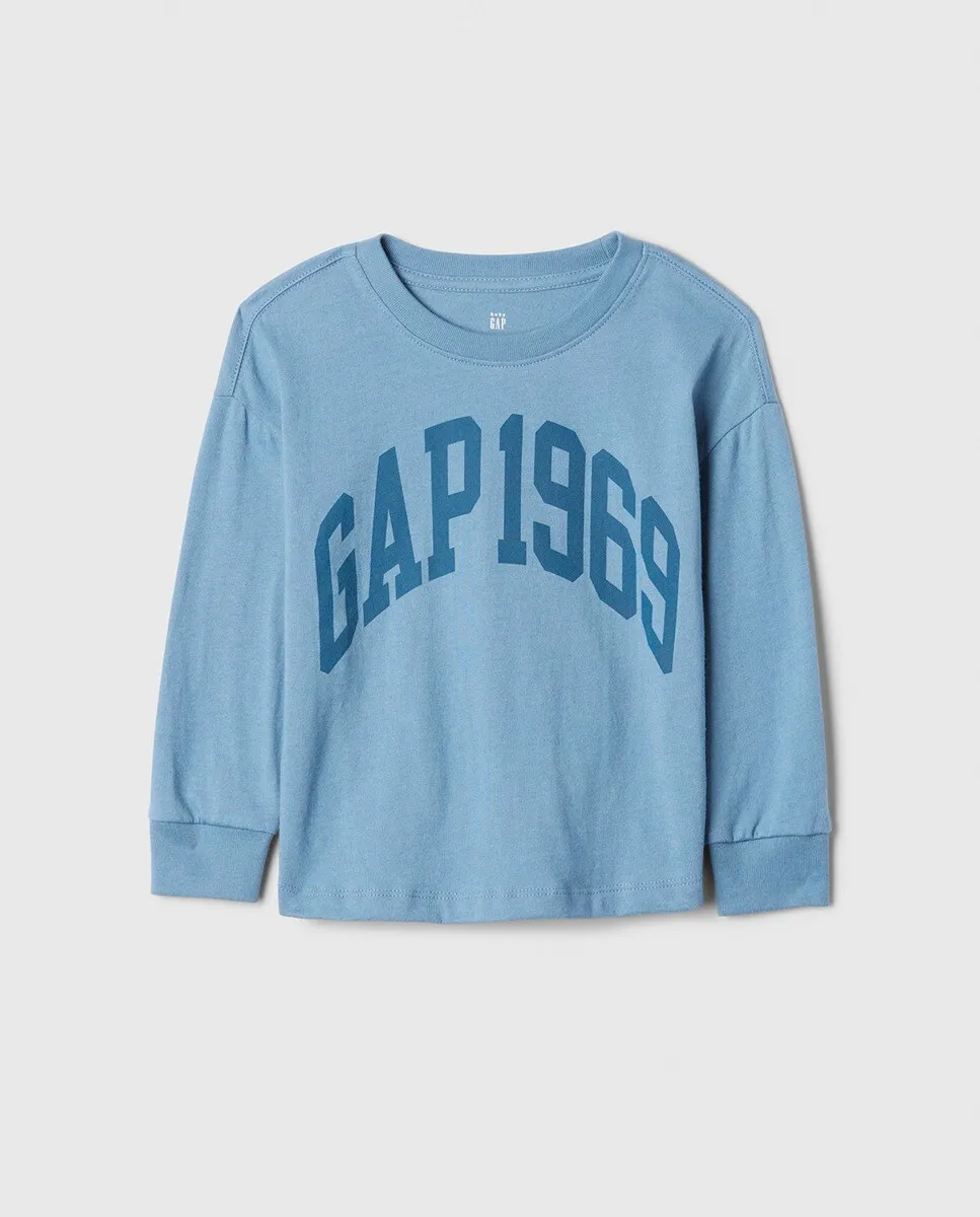 Футболка для мальчиков с круглым вырезом и длинными рукавами Gap 1969 с логотипом, светло-голубой
Футболка для мальчиков с круглым вырезом и длинными рукавами Gap 1969 с логотипом, светло-голубой