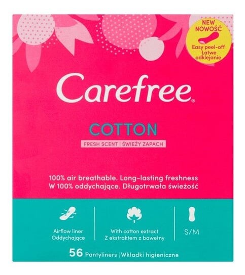 Гигиенические прокладки Cotton Fresh, 56 шт. Carefree
Гигиенические прокладки Cotton Fresh, 56 шт. Carefree