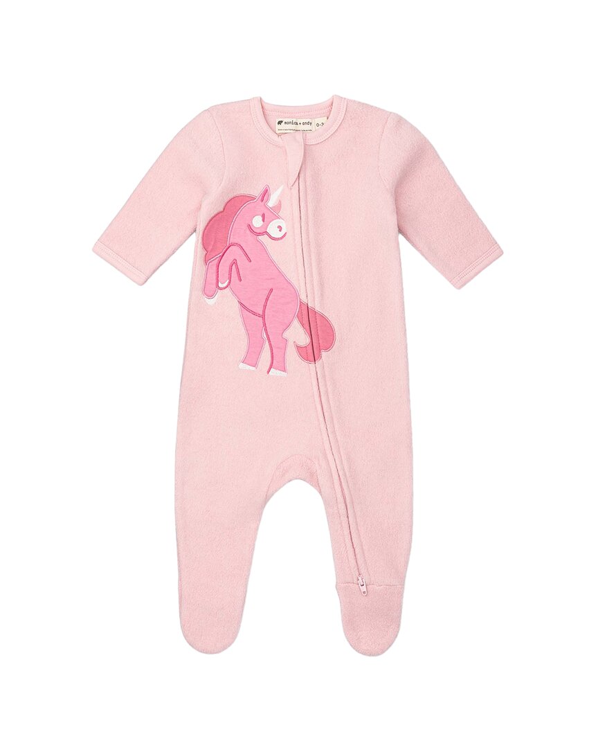 Флисовый комбинезон на молнии Monica + Andy, розовый 
Флисовый комбинезон на молнии Monica + Andy, розовый