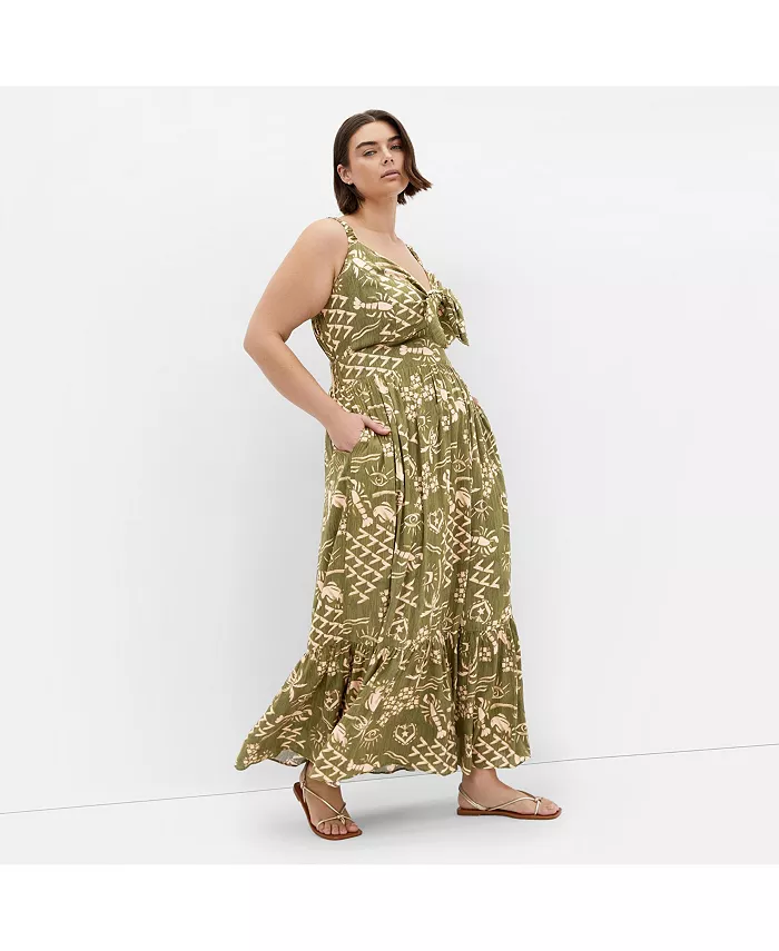 Платье макси Vacay больших размеров CITY CHIC, зеленый
Платье макси Vacay больших размеров CITY CHIC, зеленый