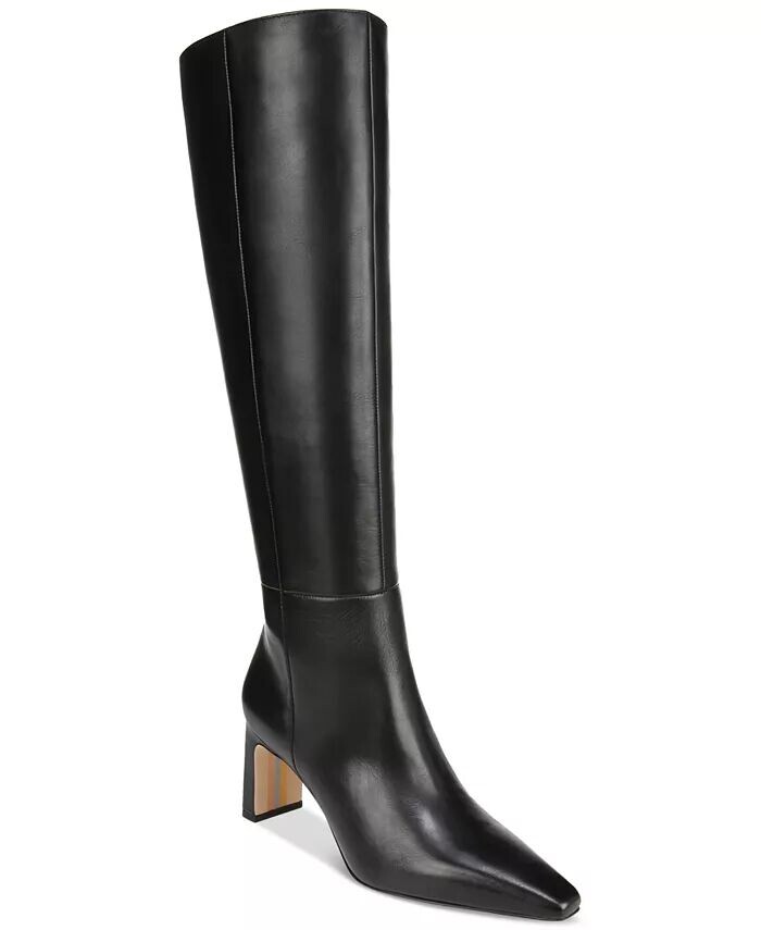 Классические сапоги до колена с коротким носком Sylvia Sam Edelman, черный
Классические сапоги до колена с коротким носком Sylvia Sam Edelman, черный