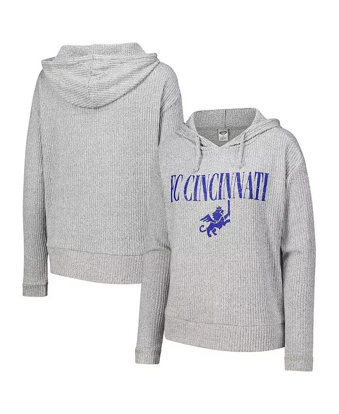 Женская серая футболка с капюшоном FC Cincinnati Juniper с длинным рукавом Concepts Sport
Женская серая футболка с капюшоном FC Cincinnati Juniper с длинным рукавом Concepts Sport