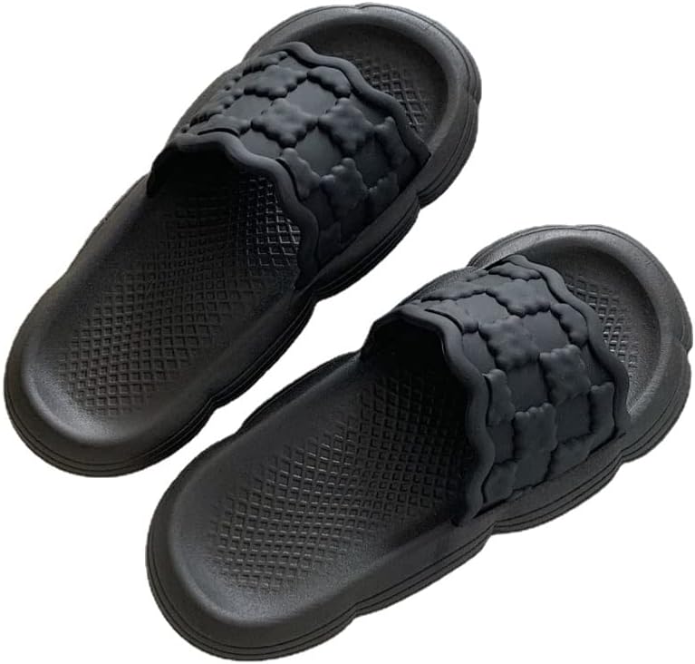 Тапочки CEINOM Biscuit Cloud для женщин и мужчин, домашние тапочки для ванной, супер мягкие, удобные, с толстой подошвой, черный
Тапочки CEINOM Biscuit Cloud для женщин и мужчин, домашние тапочки для ванной, супер мягкие, удобные, с толстой подошвой, черный