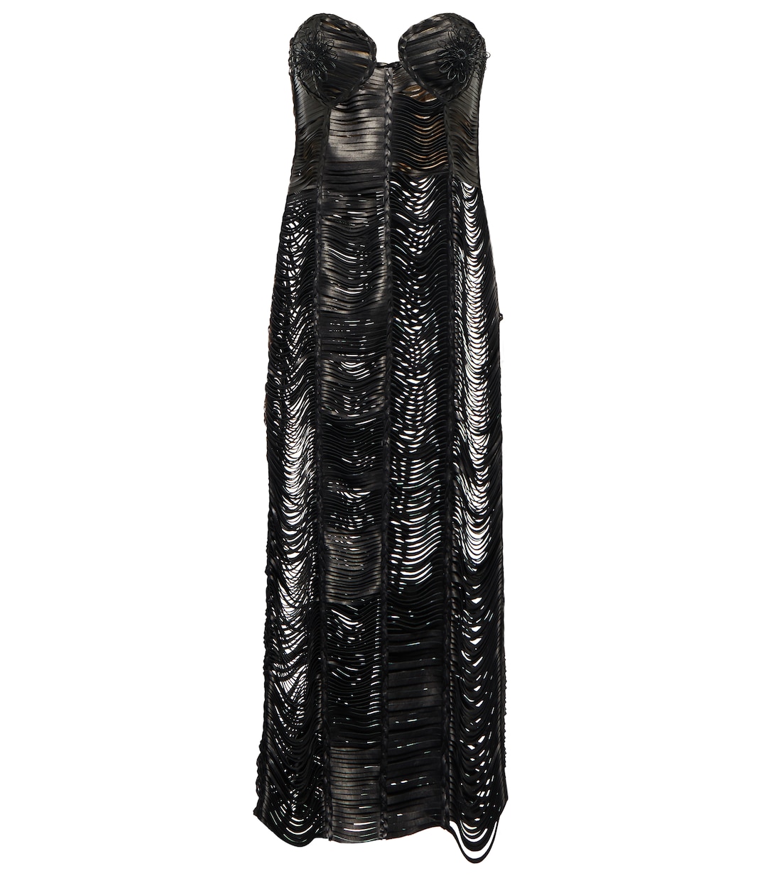 Кожаное платье миди Magda Butrym, черный
Кожаное платье миди Magda Butrym, черный