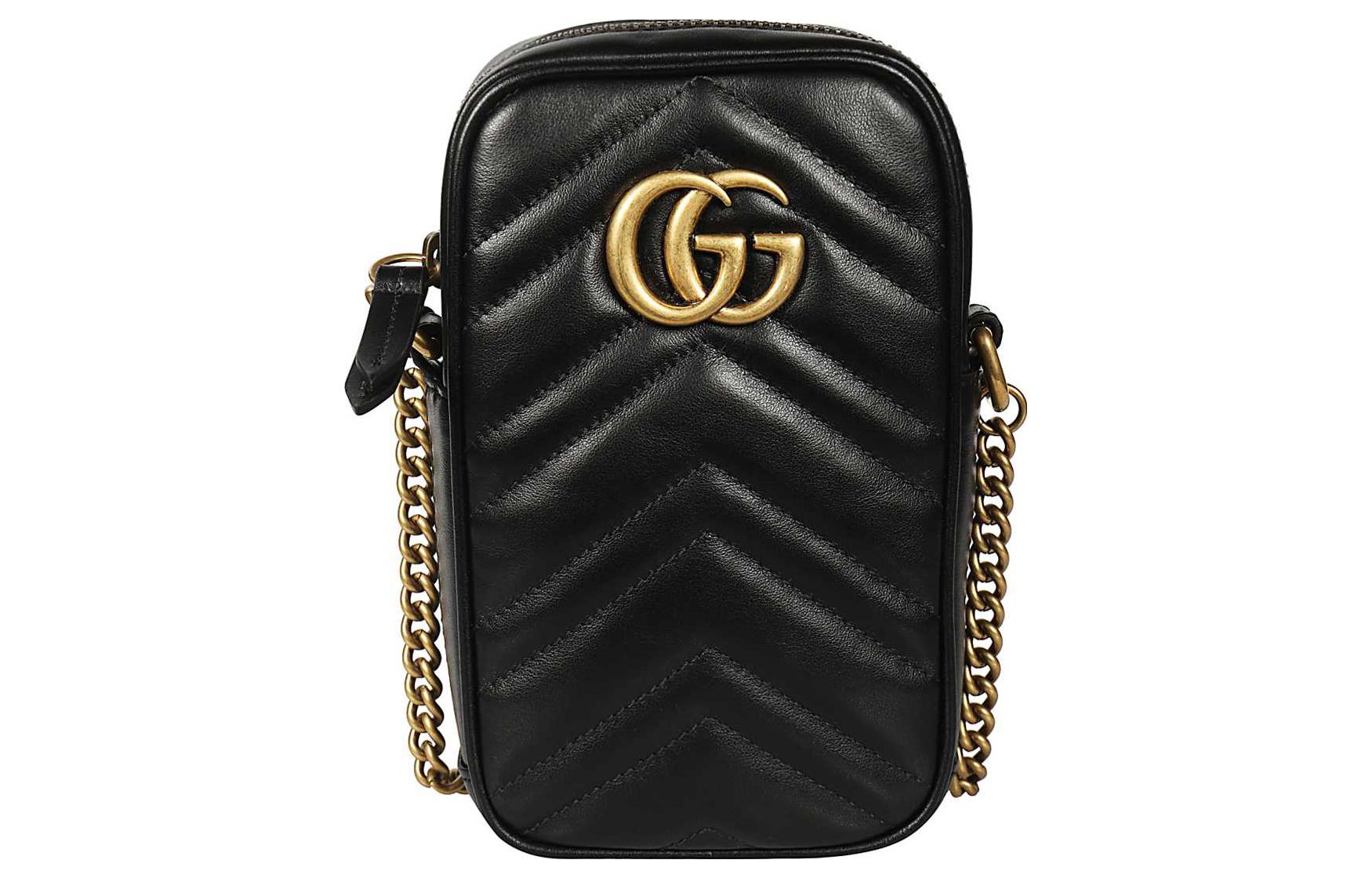 Gucci Кожаный чехол для мобильного телефона, сумка через плечо, женская, черная
Gucci Кожаный чехол для мобильного телефона, сумка через плечо, женская, черная