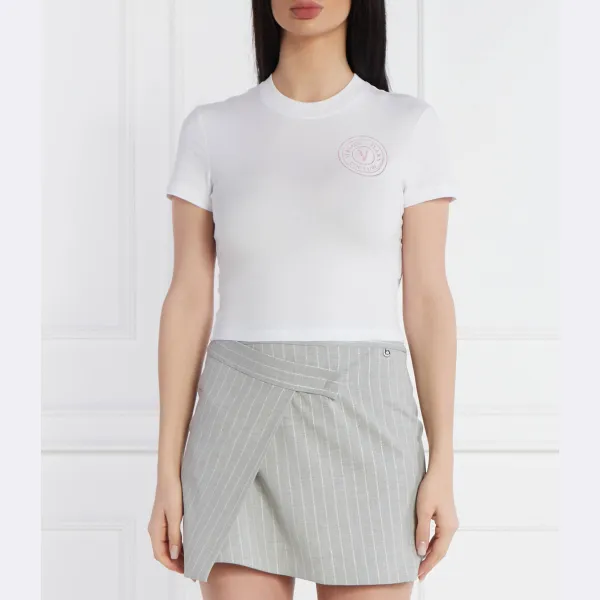 Укороченная футболка Versace, белый
Укороченная футболка Versace, белый