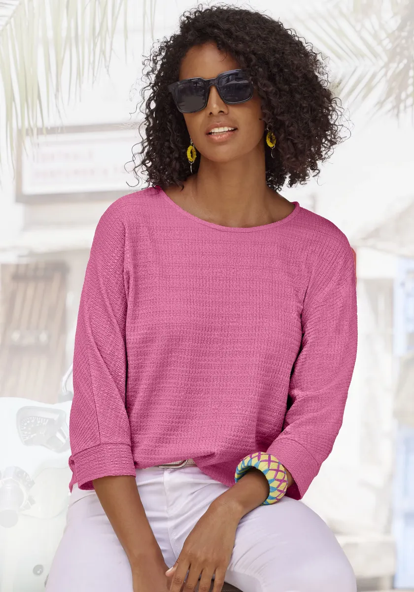 Рубашка Vivance с рукавом 3/4 "круглым вырезом", из креповой ткани без глажки, розовый
Рубашка Vivance с рукавом 3/4 "круглым вырезом", из креповой ткани без глажки, розовый