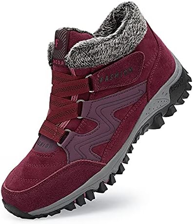 Зимние ботинки для женщин и мужчин, снежные ботинки с теплой меховой подкладкой, средние походные кроссовки, водонепроницаемые, с нескользящей подошвой для прогулок на улице, утепленные кроссовки для холодной погоды Qacksv, красный
Зимние ботинки для женщин и мужчин, снежные ботинки с теплой меховой подкладкой, средние походные кроссовки, водонепроницаемые, с нескользящей подошвой для прогулок на улице, утепленные кроссовки для холодной погоды Qacksv, красный
