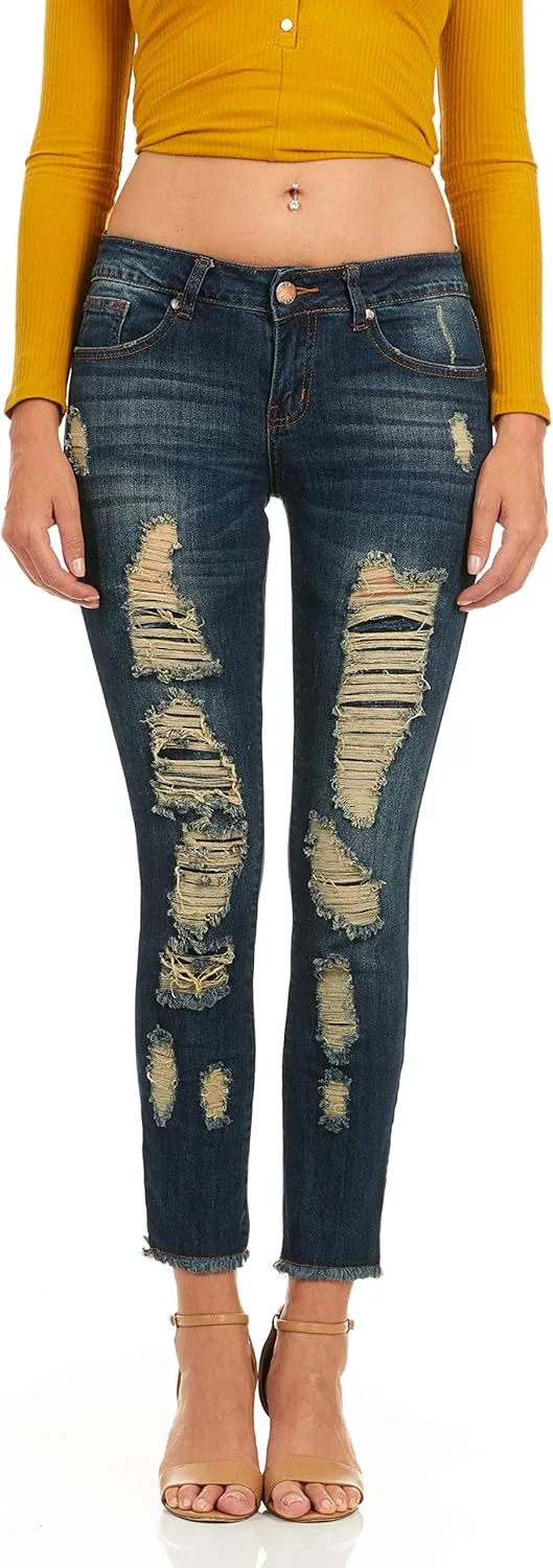 Женские джинсы Skinny Distressed Ripped от Cover Girl
Женские джинсы Skinny Distressed Ripped от Cover Girl