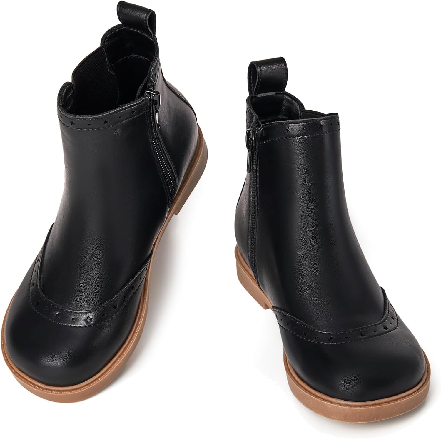 Девочковые ботильоны Coutgo Chelsea с боковой молнией, удобные боевые ботинки для малышей/детей младшего возраста/старших детей, Black
Девочковые ботильоны Coutgo Chelsea с боковой молнией, удобные боевые ботинки для малышей/детей младшего возраста/старших детей, Black