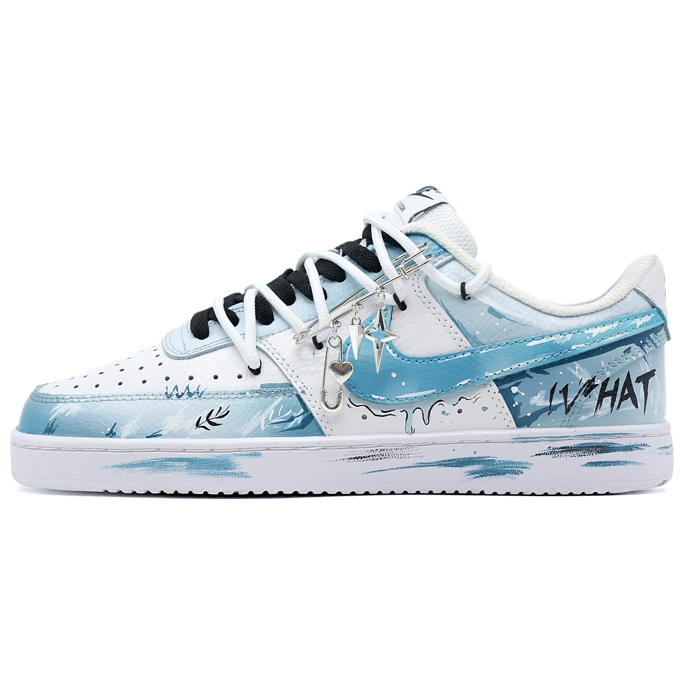 Nike Court Vision 1 Abrasion Resistant Balance Low top Skateboard Shoes Unisex White Blue
Nike Court Vision 1 Abrasion Resistant Balance Low top Skateboard Shoes Unisex White Blue