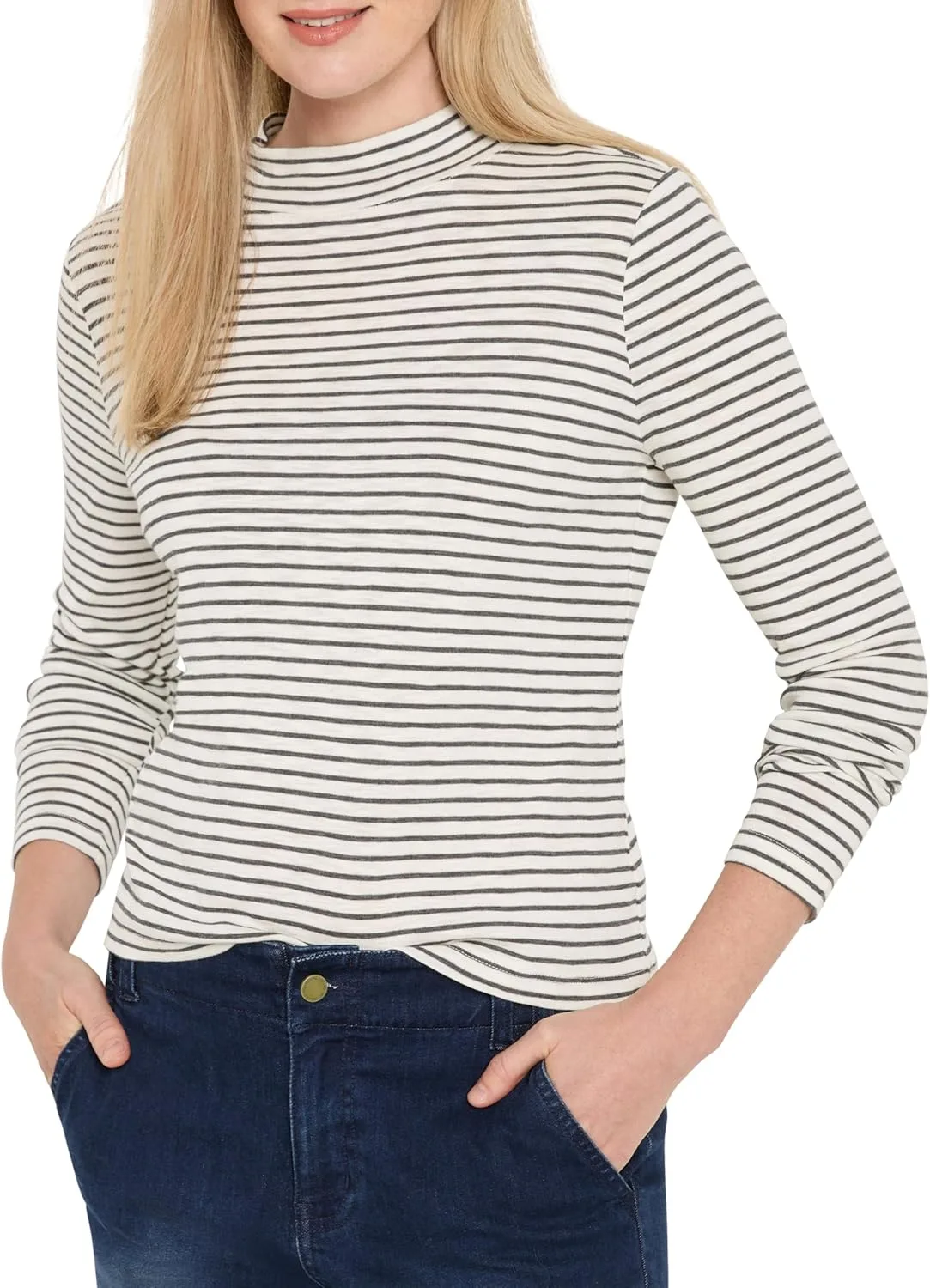 NIC+Zoe женская футболка с длинным рукавом и полосками
NIC+Zoe женская футболка с длинным рукавом и полосками