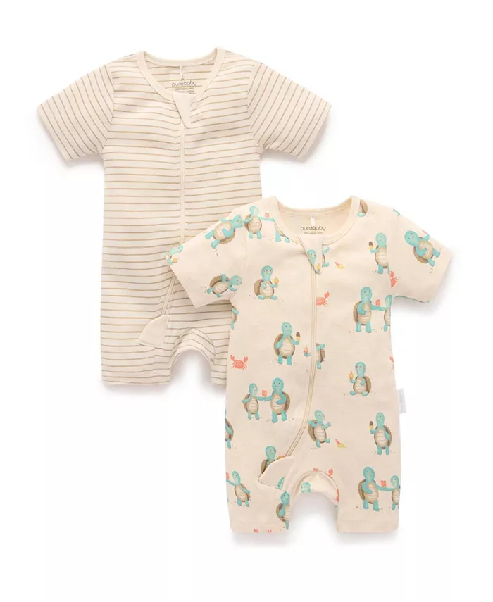 Комплект из 2 комбинезонов с коротким рукавом и молнией для мальчиков и девочек Purebaby, белый
Комплект из 2 комбинезонов с коротким рукавом и молнией для мальчиков и девочек Purebaby, белый