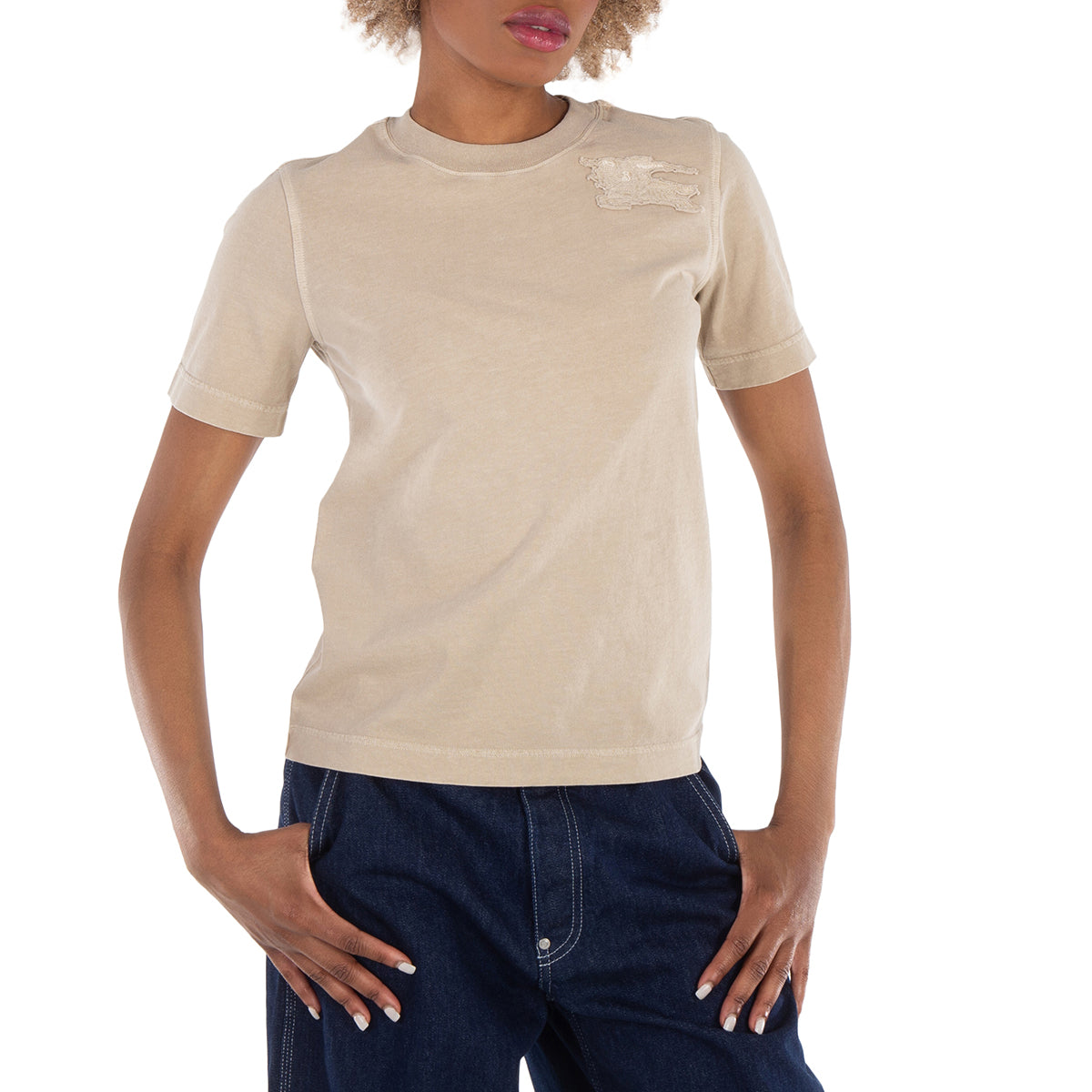 Хлопковая футболка Burberry с нашивкой «Рыцарь-всадник», safari, Бежевый, Хлопковая футболка Burberry с нашивкой «Рыцарь-всадник», safari
Хлопковая футболка Burberry с нашивкой «Рыцарь-всадник», safari, Бежевый, Хлопковая футболка Burberry с нашивкой «Рыцарь-всадник», safari