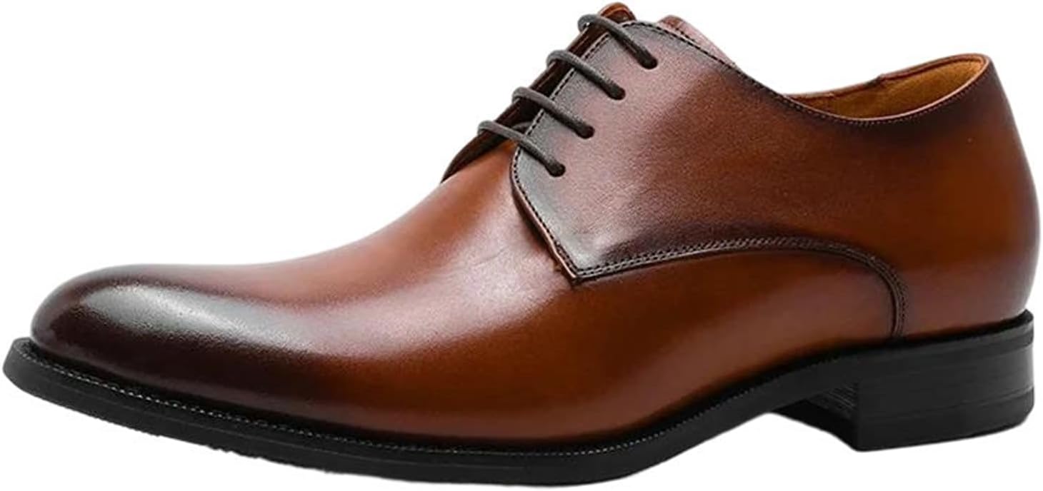 Мужские классические туфли с простым носком, полусезонные, деловые, из кожи, на шнуровке, удобные, для официальной работы, повседневный стиль Generic, Brown Increased
Мужские классические туфли с простым носком, полусезонные, деловые, из кожи, на шнуровке, удобные, для официальной работы, повседневный стиль Generic, Brown Increased