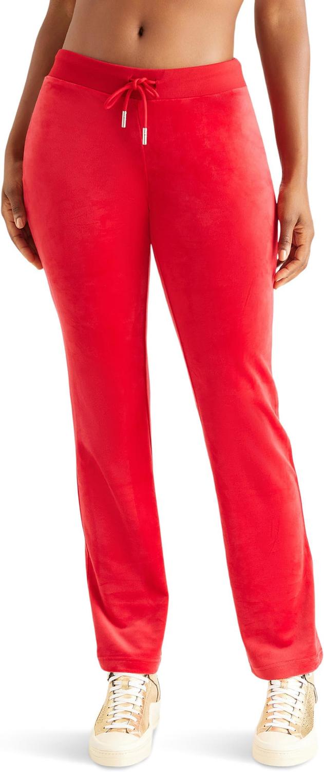 Брюки Juicy Couture Rib Waist Velour Pants with Drawcord, Coco Red
Брюки Juicy Couture Rib Waist Velour Pants with Drawcord, Coco Red