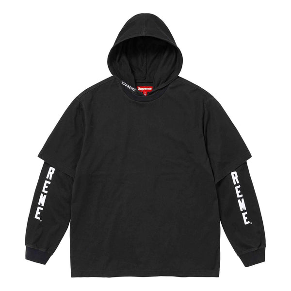 Футболка layered hooded l/s top 'black white' Supreme, черный
Футболка layered hooded l/s top 'black white' Supreme, черный