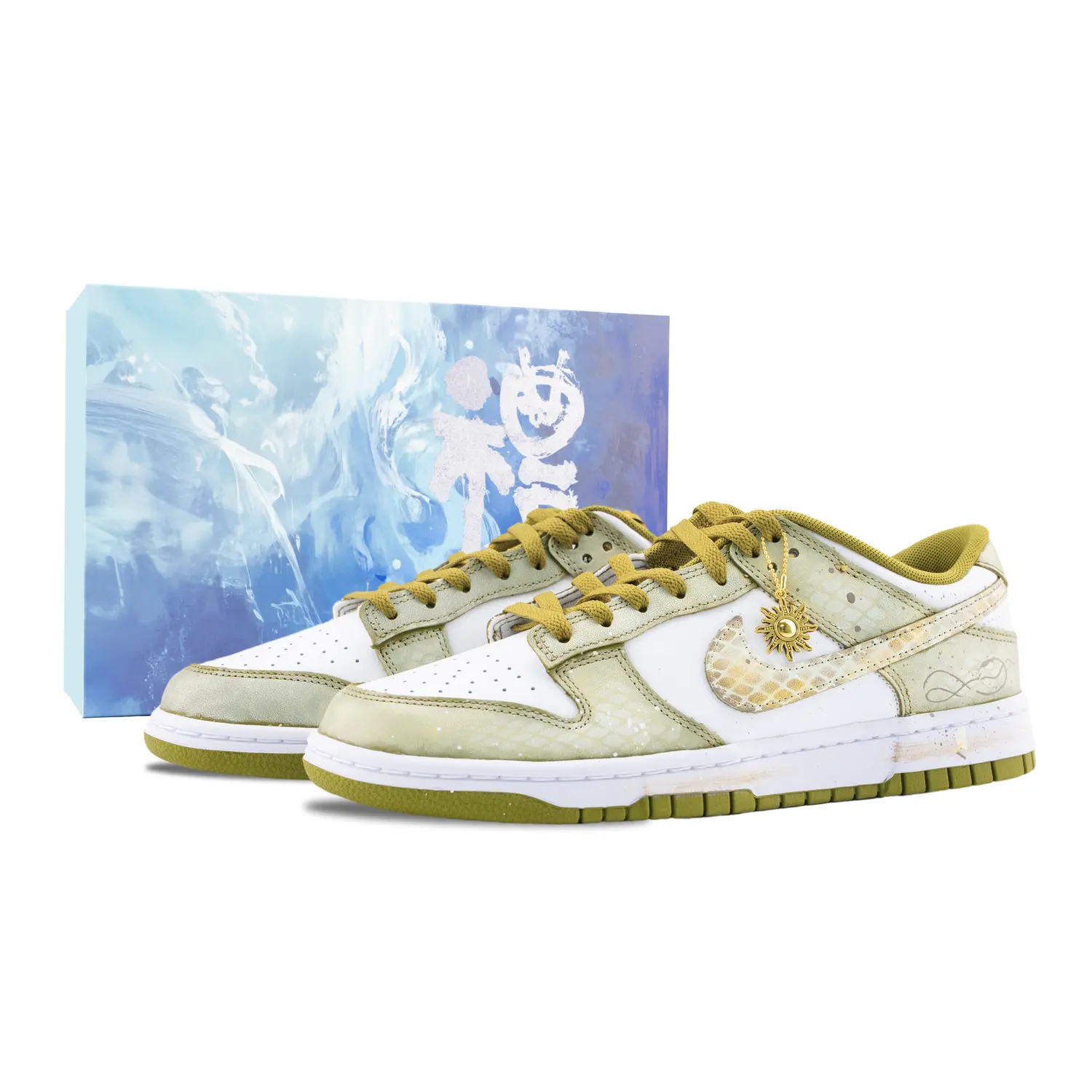 Nike Кроссовки для скейтбординга Dunk Slytherin, износостойкие, низкие, мужские, желтые, белые
Nike Кроссовки для скейтбординга Dunk Slytherin, износостойкие, низкие, мужские, желтые, белые