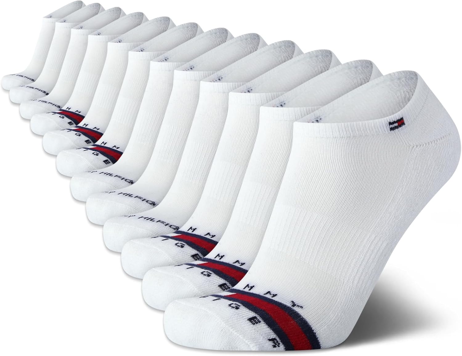 Мужские спортивные носки Tommy Hilfiger - носки Cushion, непромокаемые (12 шт.), White/Black Stripe
Мужские спортивные носки Tommy Hilfiger - носки Cushion, непромокаемые (12 шт.), White/Black Stripe