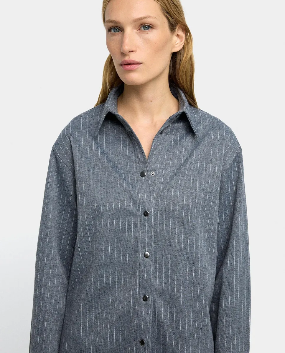 Женская рубашка с длинными рукавами в полоску дипломатического стиля Parfois, серый
Женская рубашка с длинными рукавами в полоску дипломатического стиля Parfois, серый