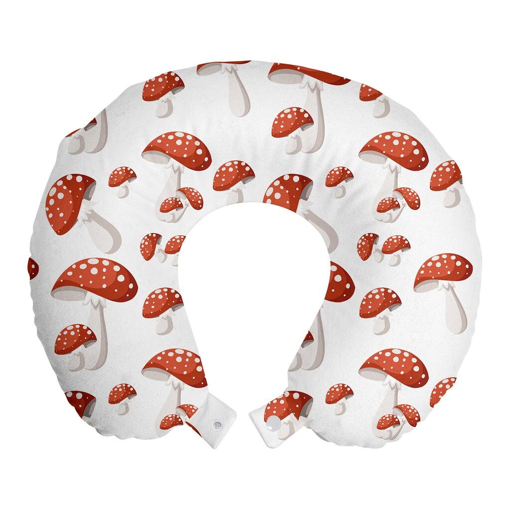 ABAKUHAUS Natural Travel Pillow Neck Support, Amanita Muscaria Mushrooms, Пенопластовые дорожные принадлежности для самолетов и автомобилей, 30x30 см, Burnt Orange Rust
ABAKUHAUS Natural Travel Pillow Neck Support, Amanita Muscaria Mushrooms, Пенопластовые дорожные принадлежности для самолетов и автомобилей, 30x30 см, Burnt Orange Rust