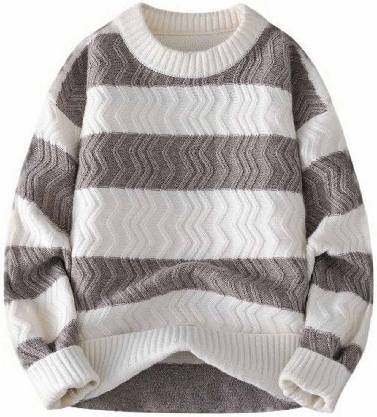 Мужской свитер Unisex Oversized с длинным рукавом в полоску
Мужской свитер Unisex Oversized с длинным рукавом в полоску