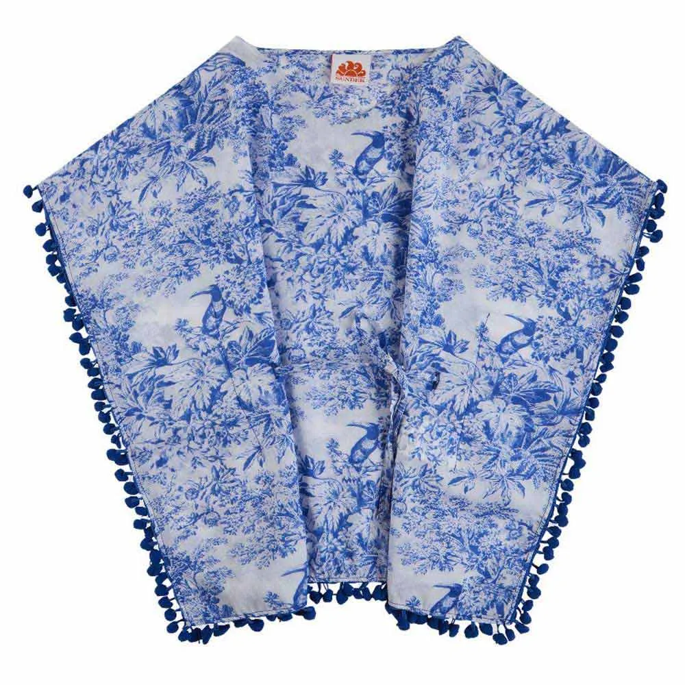 Платье-кафтано без рукавов Sundek Mini из туаль-де-жуи, синий
Платье-кафтано без рукавов Sundek Mini из туаль-де-жуи, синий