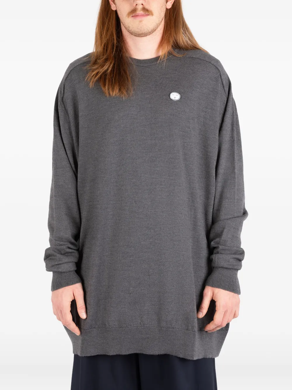 Свитер с вышитым логотипом Société Anonyme, серый
Свитер с вышитым логотипом Société Anonyme, серый