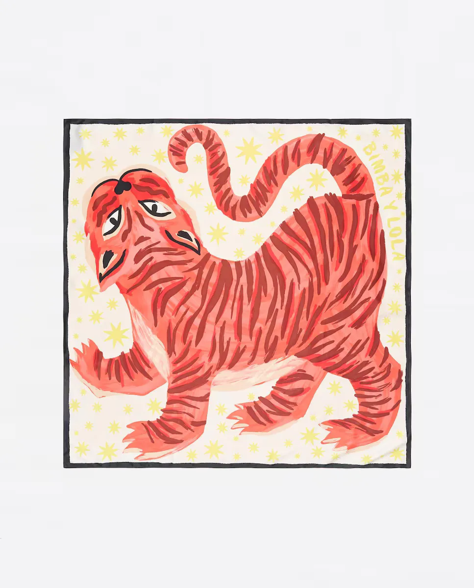 Женский шарф кораллового цвета с тигром Bimba y Lola, коралловый
Женский шарф кораллового цвета с тигром Bimba y Lola, коралловый