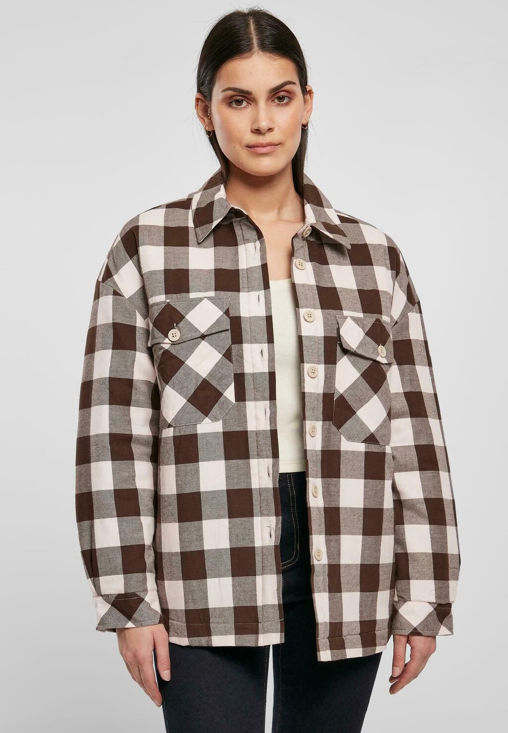 Рубашка Urban Classics ЛАНГАРМ, цвет pink brown
Рубашка Urban Classics ЛАНГАРМ, цвет pink brown