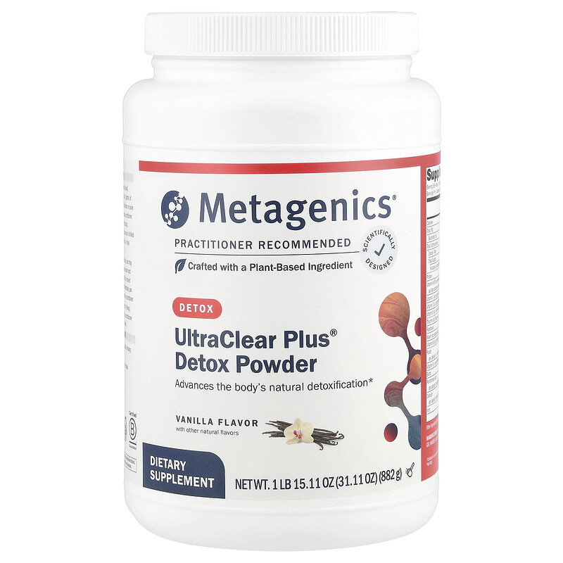 Metagenics, UltraClear Plus, порошок для выведения токсинов, со вкусом ванили, 882 г (31,11 унции)
Metagenics, UltraClear Plus, порошок для выведения токсинов, со вкусом ванили, 882 г (31,11 унции)