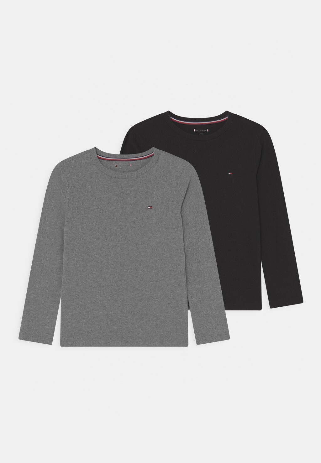 Футболка с длинным рукавом Tee Unisex 2 Pack Tommy Hilfiger, цвет medium grey heather/black, Черный, Футболка с длинным рукавом Tee Unisex 2 Pack Tommy Hilfiger, цвет medium grey heather/black
Футболка с длинным рукавом Tee Unisex 2 Pack Tommy Hilfiger, цвет medium grey heather/black, Черный, Футболка с длинным рукавом Tee Unisex 2 Pack Tommy Hilfiger, цвет medium grey heather/black