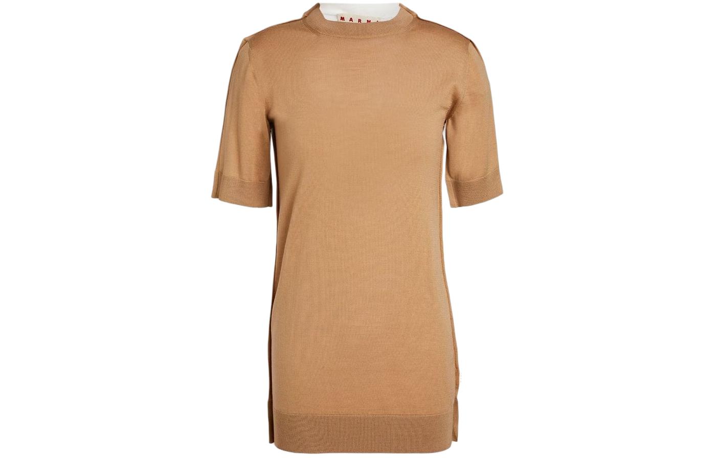 Футболка женская коричневая MARNI 
Футболка женская коричневая MARNI